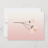 Elegant Chic Floral Rehearsal Dinner Kaart (Achterkant)