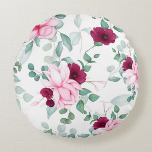 Elegant chic floral rond kussen