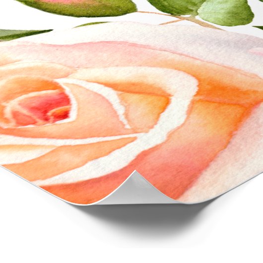 Elegant Chic Floral Vrijgezellenfeest Welkom Poste Poster (Hoek)