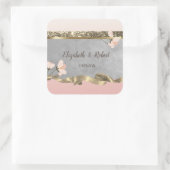 Elegant Chic Floral Wedding Sticker (Tas)