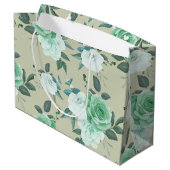 Elegant chic flower groot cadeauzakje (Achterkant Gekanteld)