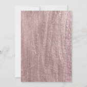 Elegant Chic Flowers Burgundy Rehearsal Dinner Kaart (Achterkant)