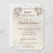 Elegant Chic Flowers Damask Vrijgezellenfeest Kaart (Voorkant)