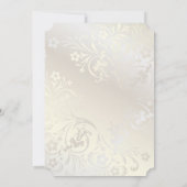 Elegant Chic Flowers Damask Vrijgezellenfeest Kaart (Achterkant)