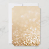 Elegant Chic Flowers Glittery Bokeh Vrijgezellenfe Kaart (Achterkant)