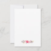 Elegant Chic Flowers Gold Lijst RSVP (Achterkant)