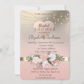 Elegant, Chic Flowers, Heart Kaart (Voorkant)