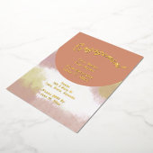 Elegant Chic Folie Verloving Invitation Folie Uitnodiging (Gedraaid)