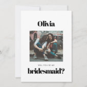 Elegant & chic foto Zal je mijn bruidsmeisje zijn? (Voorkant)