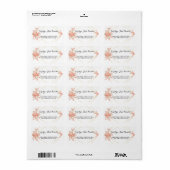 Elegant chic Geometric Moderne Lijst Address Label (Full Sheet)