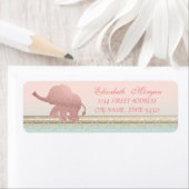 Elegant Chic Girly Cute Lace, Glitter Elephant Etiket (Insitu)