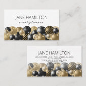 Elegant Chic Glitter-ballonnen Visitekaartje (Voorkant / Achterkant)