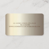 Elegant Chic Glitter Gold Cupcake, Sweets, Bakery Visitekaartje (Achterkant)