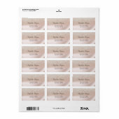 Elegant Chic Glitter Ombre Bokeh Etiket (Full Sheet)