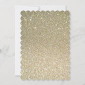 Elegant Chic Glitter, Rozen Vrijgezellenfeest Kaart (Achterkant)