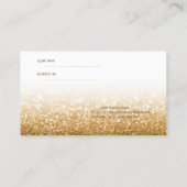 Elegant Chic Glittery, Striped Reference Kaart (Achterkant)