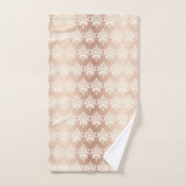 Elegant Chic Glow Roos Gold Damask Bad Handdoek (Handdoek)