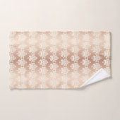 Elegant Chic Glow Roos Gold Damask Bad Handdoek (Handdoek)