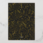 Elegant Chic Gold 5 foto Merry Christmas Kaart (Achterkant)