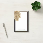 Elegant Chic Gold Black, speciaal gepersonaliseerd Post-it® Notes (Kantoor)