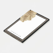 Elegant Chic Gold Black, speciaal gepersonaliseerd Post-it® Notes (Schuin)