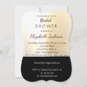 Elegant Chic Gold Black Vrijgezellenfeest Kaart (Voorkant)