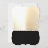 Elegant Chic Gold Black Vrijgezellenfeest Kaart (Achterkant)