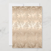 Elegant Chic Gold Champagne  Vrijgezellenfeest Kaart (Achterkant)