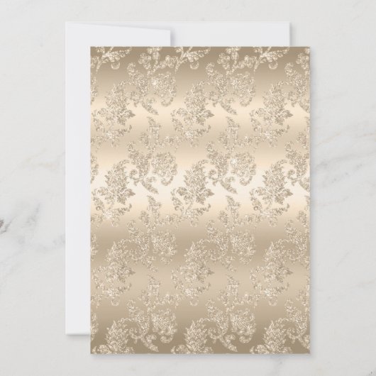 Elegant Chic Gold Champagne  Vrijgezellenfeest Kaart (Achterkant)