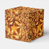 Elegant Chic Gold Copper Kerststerren: heerlijk Bedankdoosjes (Achterkant)