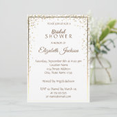 Elegant Chic Gold Diamonds, Lijst Vrijgezellenfees Kaart (Staand voorkant)