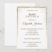 Elegant Chic Gold Diamonds, Lijst Vrijgezellenfees Kaart (Voorkant / Achterkant)