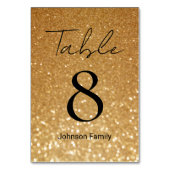 elegant chic gold glitter background bruiloft kaart (Achterkant)