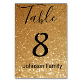 elegant chic gold glitter background bruiloft kaart (Voorkant)