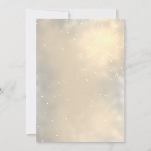 Elegant Chic Gold Glitter Dress Vrijgezellenfeest Kaart (Achterkant)