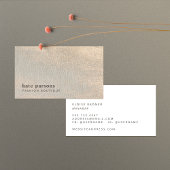 Elegant Chic Gold Glitter Linen Visitekaartje