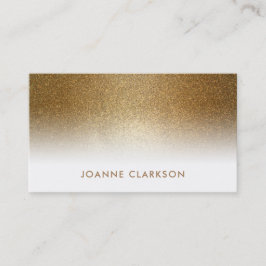 Elegant chic gold glitter luxe gradiënt visitekaartje
