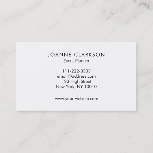 Elegant chic gold glitter luxe gradiënt visitekaartje (Achterkant)