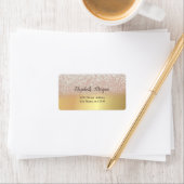 Elegant Chic Gold, Glitter Ombre Bokeh Etiket (Insitu)