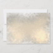 Elegant Chic Gold Hearts, Lace Lijst Save the Date (Achterkant)