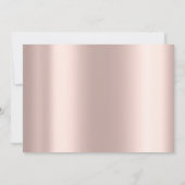 Elegant Chic Gold Hearts, Lijst Roos Gold Save The Date (Achterkant)