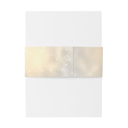 Elegant Chic Gold Hearts Uitnodigingen Wikkel (Achterkant Voorbeeld)