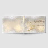 Elegant Chic Gold Hearts, vogelhuwelijk Gastenboek (Volledig)
