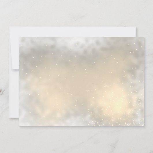 Elegant Chic Gold Hearts, vogels RSVP Kaart (Achterkant)