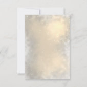 Elegant Chic Gold Hearts, vogelweddenschappen Kaart (Achterkant)