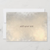 Elegant Chic Gold Hearts Wedding Uitnodiging (Achterkant)