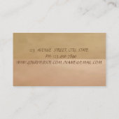  elegant, chic, Gold kant Visitekaartje (Achterkant)