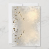 Elegant Chic Gold Leaves Vrijgezellenfeest Kaart (Achterkant)