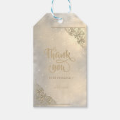 Elegant Chic Gold Lijst Hartelijk dank Cadeaulabel (Voorkant)