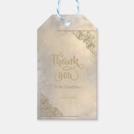 Elegant Chic Gold Lijst Hartelijk dank Cadeaulabel